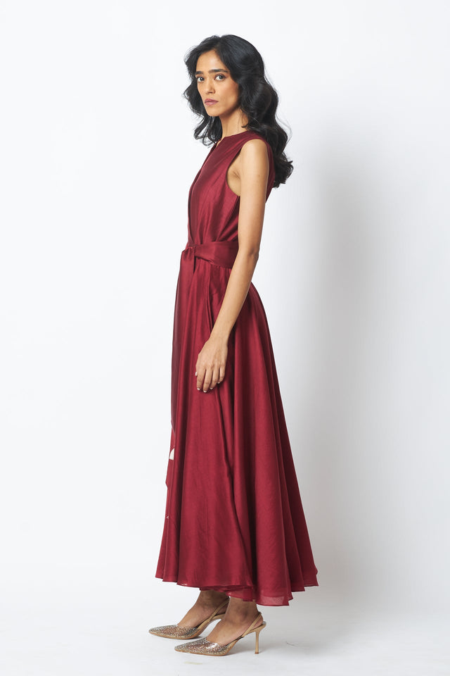 Huda - The Venetian Long Dress with Belt - Dress - Mizyana