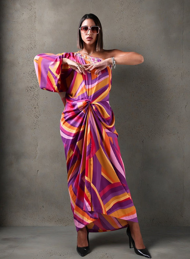 Huescape pleat dress - Dress - Mizyana
