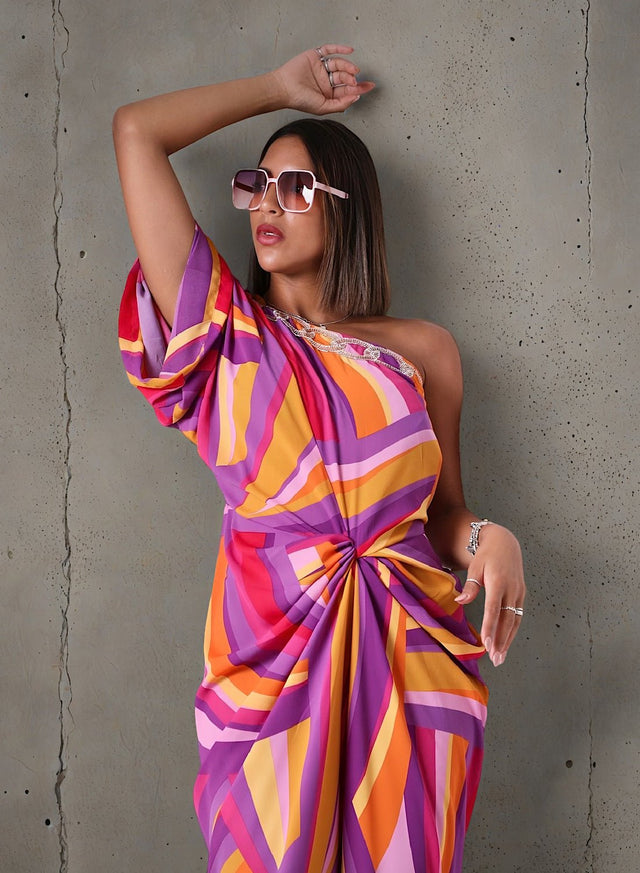 Huescape pleat dress - Dress - Mizyana