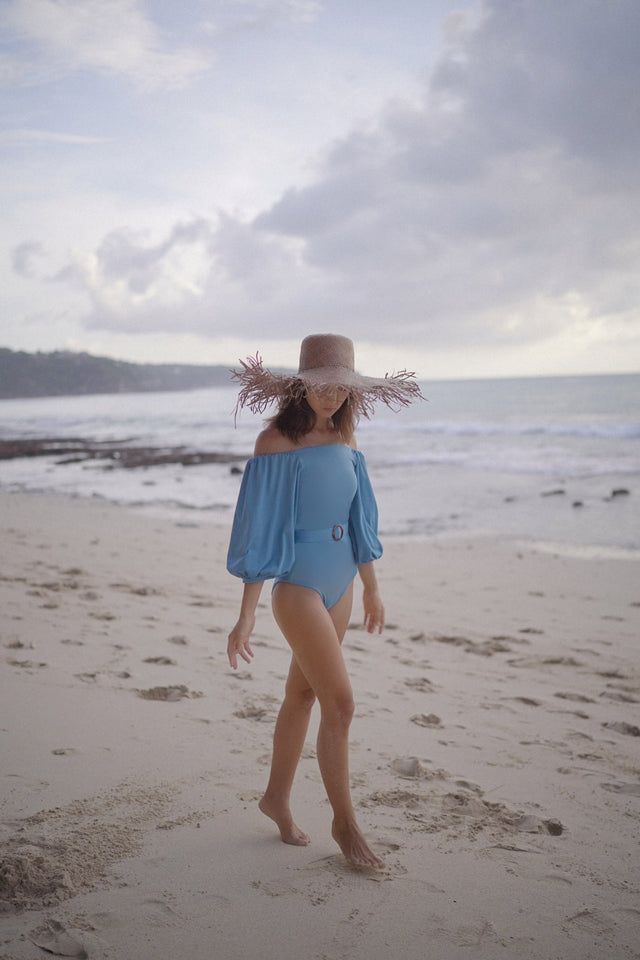 Rachelle one piece swimsuit - Parisian Blue (Final Sale)
