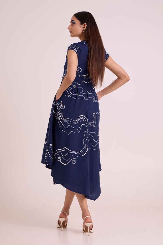Indigo Perito - Drift Midi Dress - Dress - Mizyana