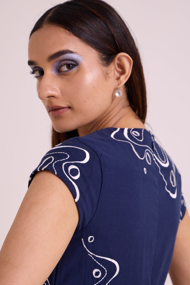 Indigo Perito - Drift Midi Dress - Dress - Mizyana