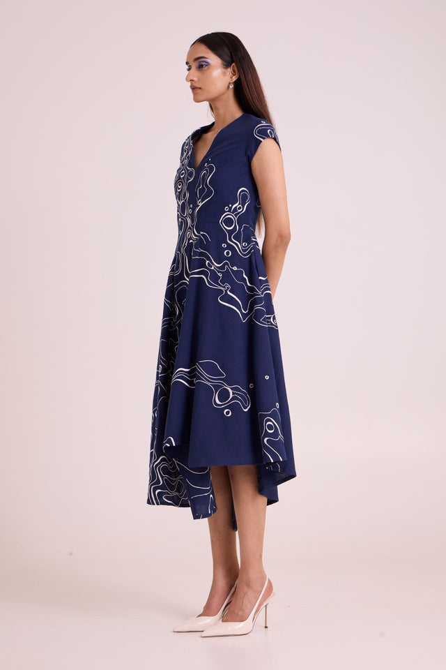 Indigo Perito - Drift Midi Dress - Dress - Mizyana