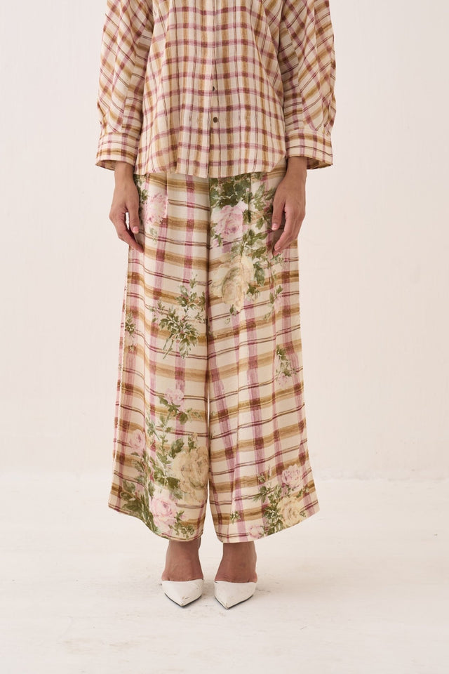 Jaali Rose Culottes - Culottes - Mizyana
