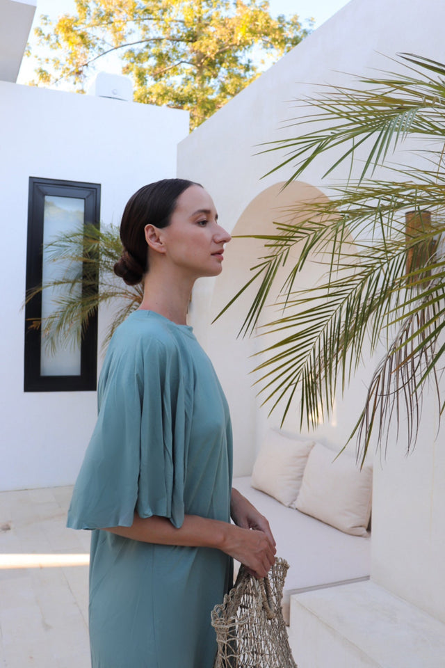 Kaia jersey dress - Jade - Dress - Mizyana