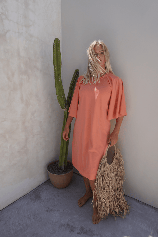 Kaia swim dress - Peach - Dress - Mizyana