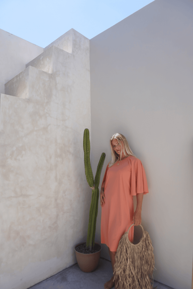 Kaia swim dress - Peach - Dress - Mizyana