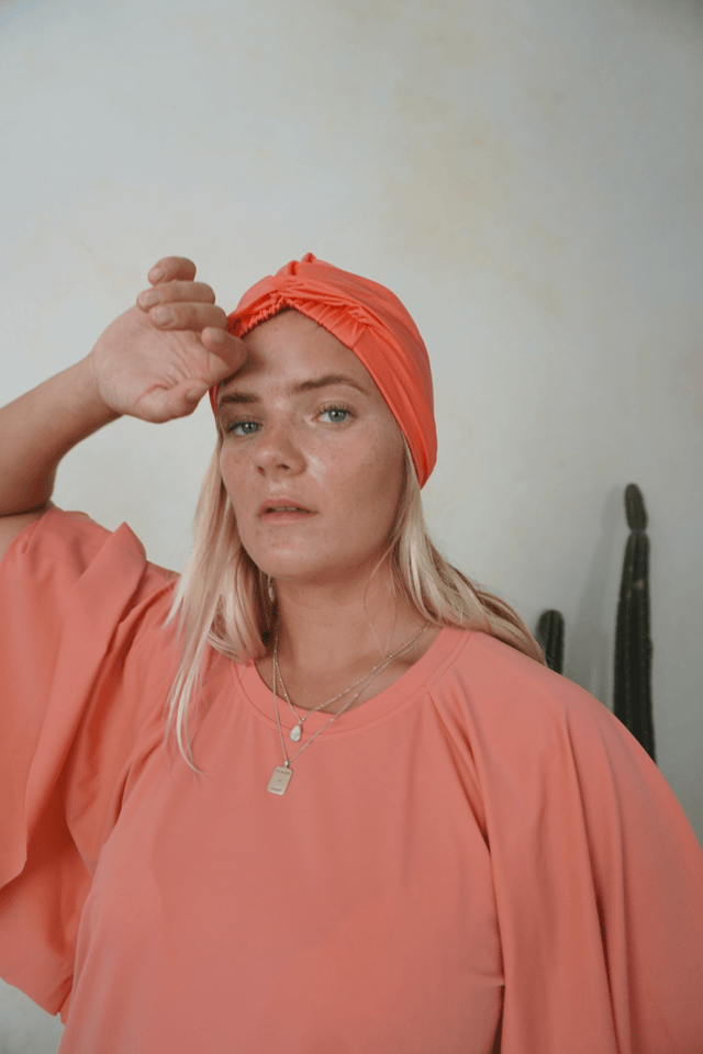Kaia swim dress - Peach - Dress - Mizyana