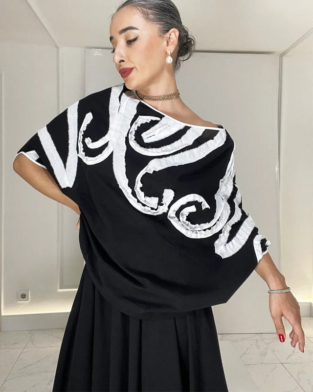 KAPU COTTON OVERSIZE BLOUSE - Blouse - Mizyana
