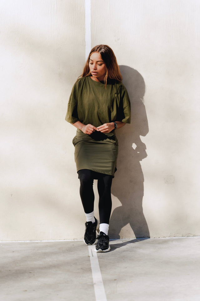 Lana Mini Pencil Sport Skirt - Military - Skirt - Mizyana