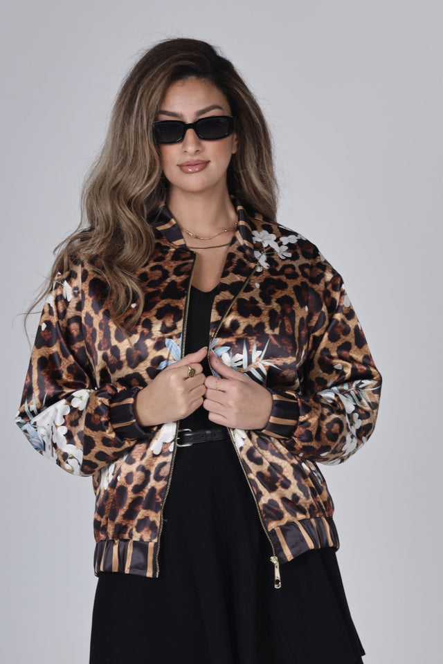 "LEOPARD" Bomber Jacket - Jacket - Mizyana