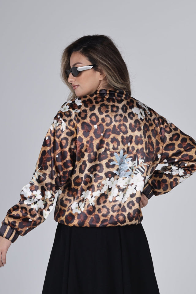 "LEOPARD" Bomber Jacket - Jacket - Mizyana