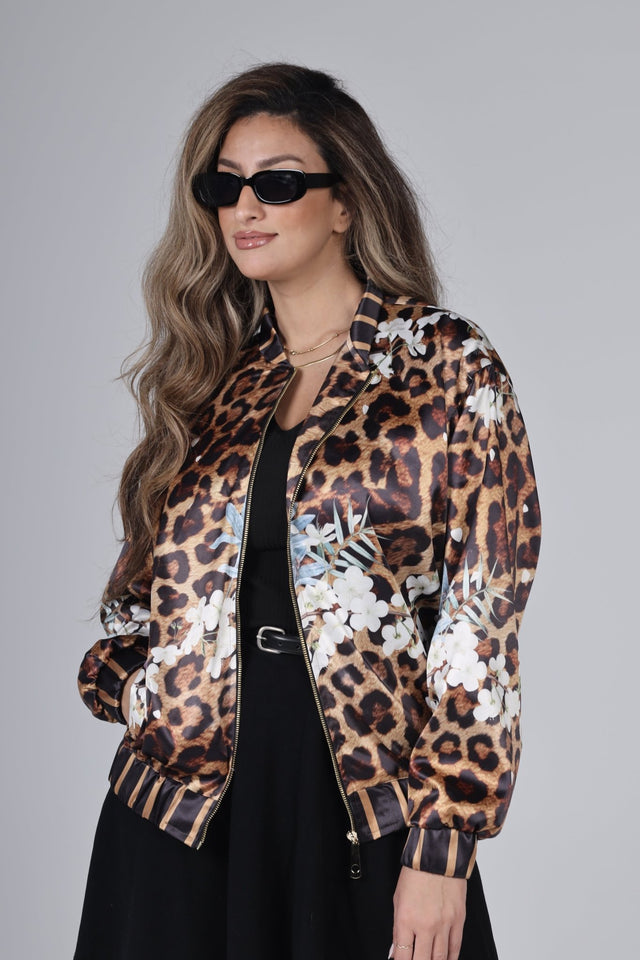 "LEOPARD" Bomber Jacket - Jacket - Mizyana