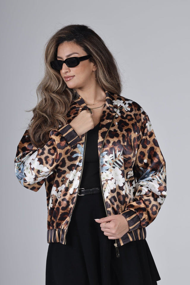 "LEOPARD" Bomber Jacket - Jacket - Mizyana