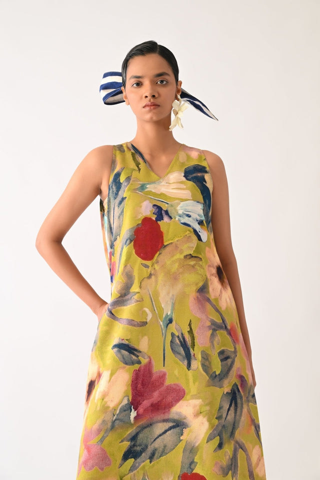 Liberty OLIVE Aline Dress - Dress - Mizyana