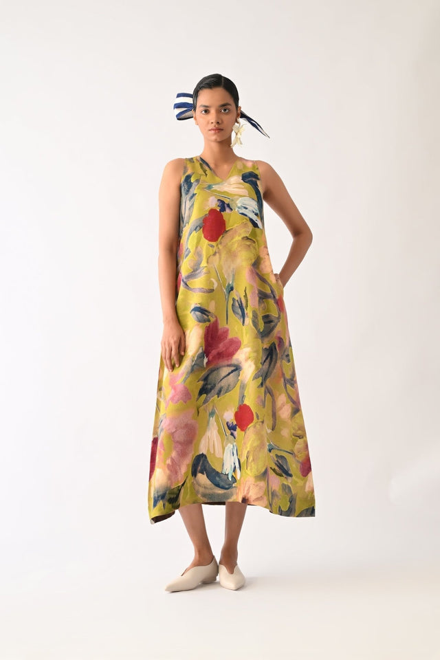 Liberty OLIVE Aline Dress - Dress - Mizyana