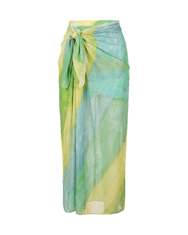 Lime Fusion Waist Wrap - Swim Cover-Up - Mizyana