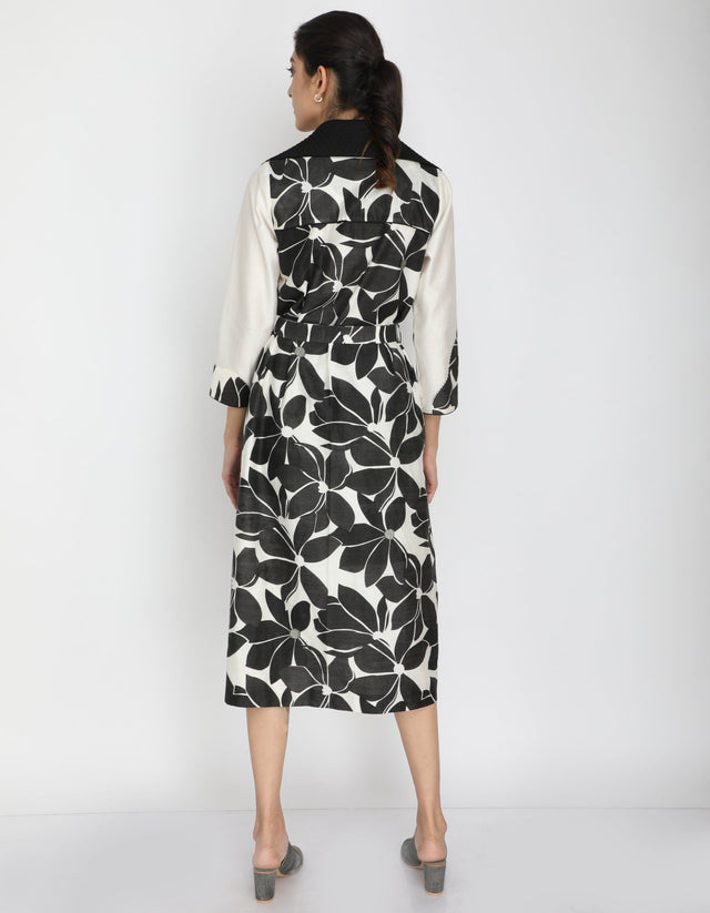 Lotus print dress - Dress - Mizyana