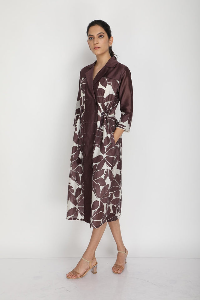 Lotus print dress - Dress - Mizyana