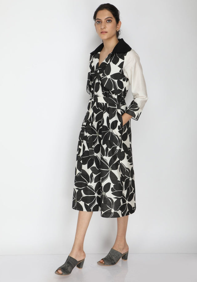 Lotus print dress - Dress - Mizyana
