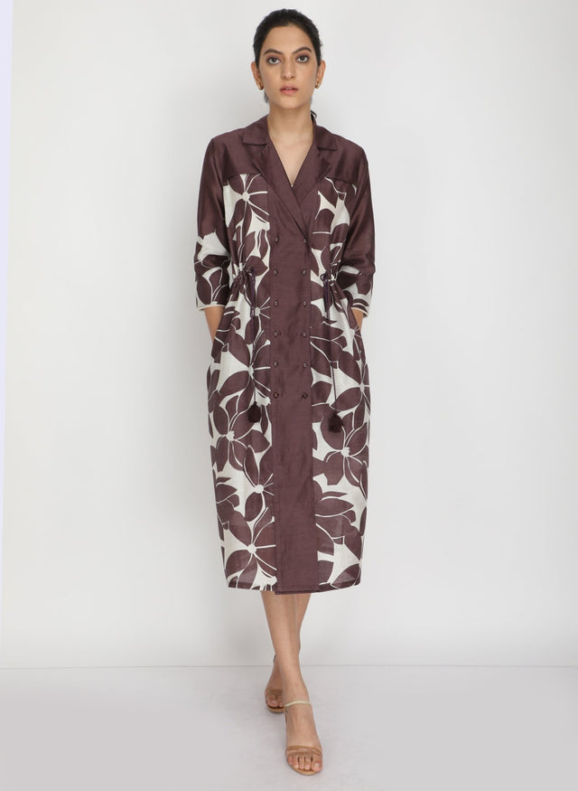 Lotus print dress - Dress - Mizyana