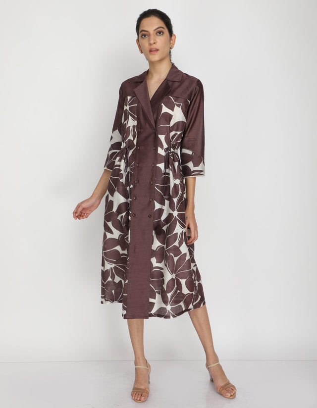 Lotus print dress - Dress - Mizyana