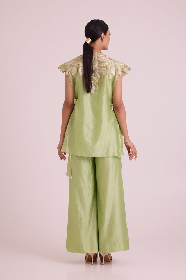 Lumi - Floating Cape with Inner & Pants - Two-Piece Set - Mizyana
