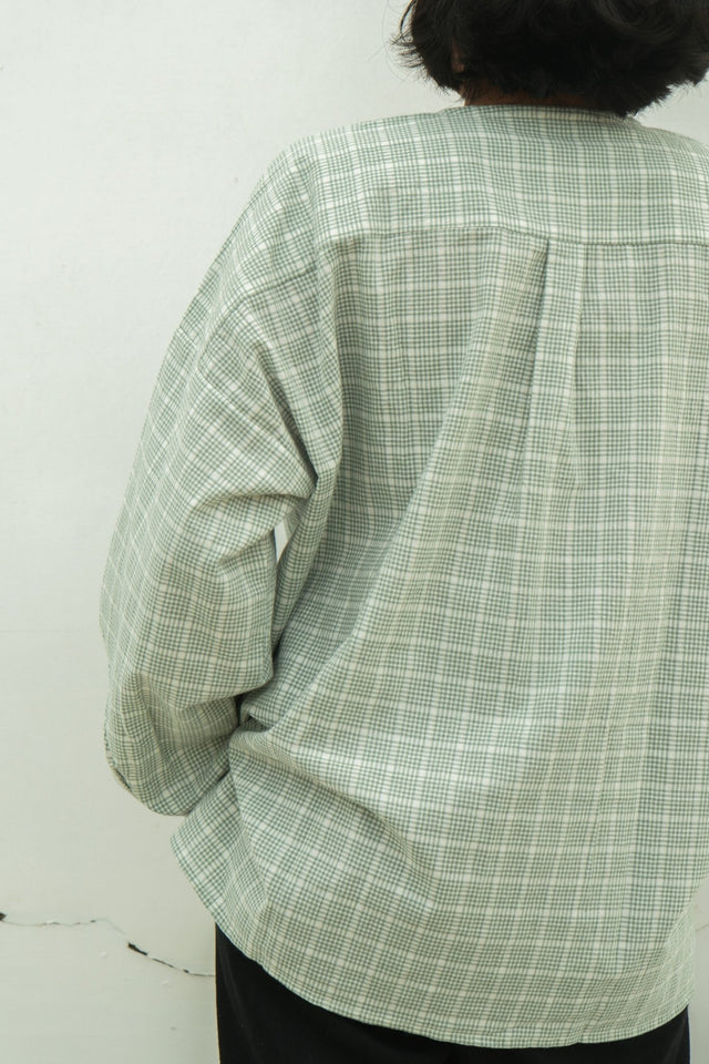 Madras Flair Oversized Shirt - Shirt - Mizyana