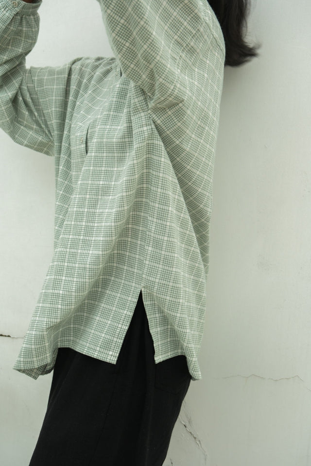 Madras Flair Oversized Shirt - Shirt - Mizyana