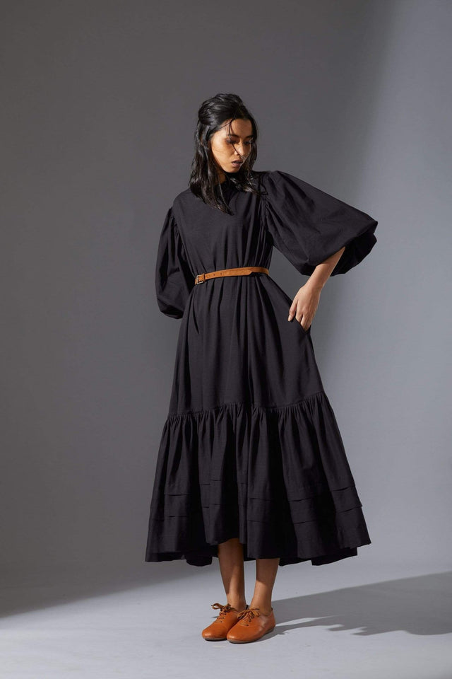 Mati Kaavya Black Dress - Dress - Mizyana