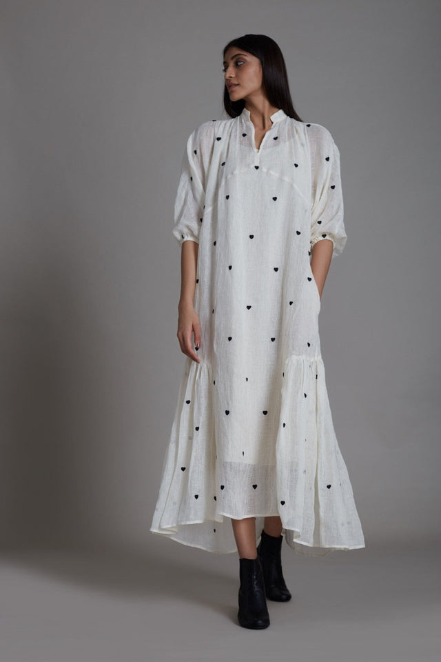 Mati Queen of Hearts Dress-Oatmeal - Dress - Mizyana
