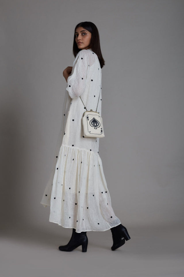 Mati Queen of Hearts Dress-Oatmeal - Dress - Mizyana