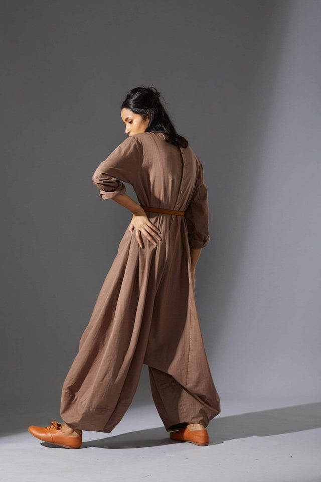 Mati Slv Suga Beige Jumpsuit - Jumpsuit - Mizyana
