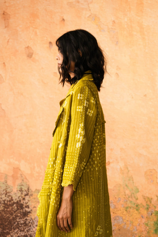 Mavi Jacket with Top & Skirt - Three-Piece Set - Mizyana