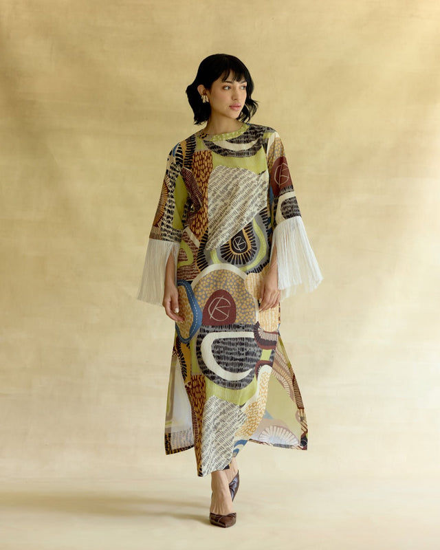 Medina Fringe Kaftan - Kaftan - Mizyana