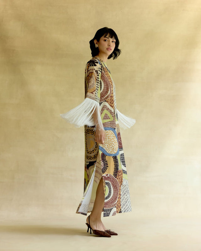 Medina Fringe Kaftan - Kaftan - Mizyana