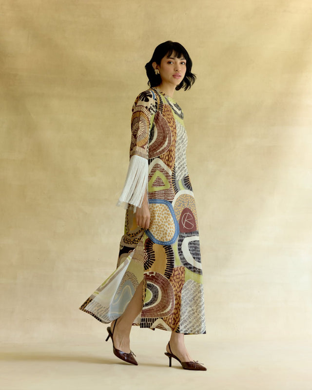 Medina Fringe Kaftan - Kaftan - Mizyana