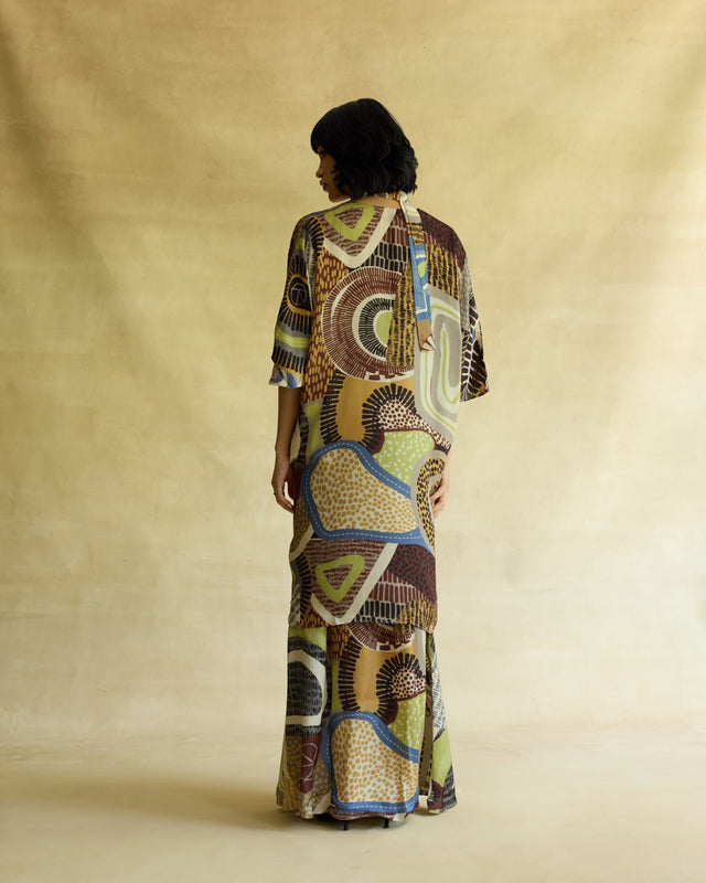 Medina Kaftan Dress & Skirt Set - Two-Piece Set - Mizyana