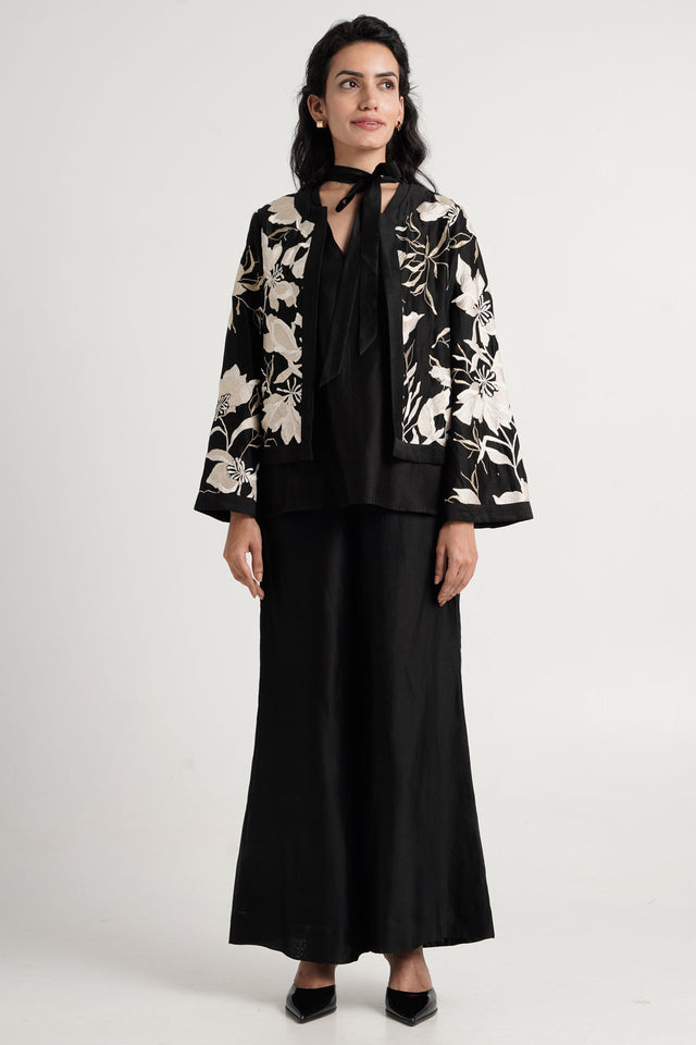 Milan - Dark Skies Shrug Co-ord Set of 3 - Three-Piece Set - Mizyana