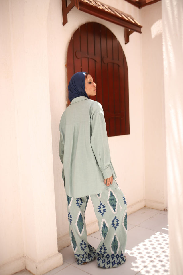 MInt Linen Shirt - Shirt - Mizyana