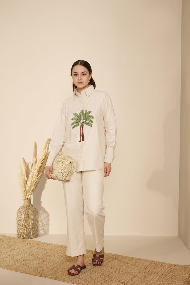 Mirage Co-ord Set (Oat milk white) - Co-ord Set - Mizyana
