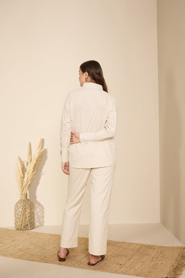 Mirage Co-ord Set (Oat milk white) - Co-ord Set - Mizyana