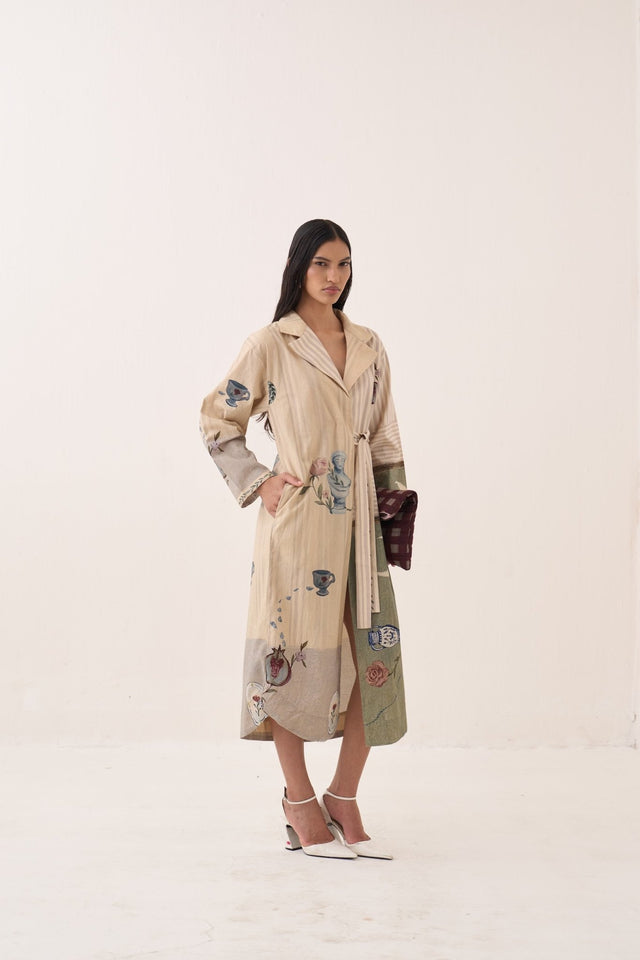 Nakshatra Wrap Tie Knot Dress - Dress - Mizyana