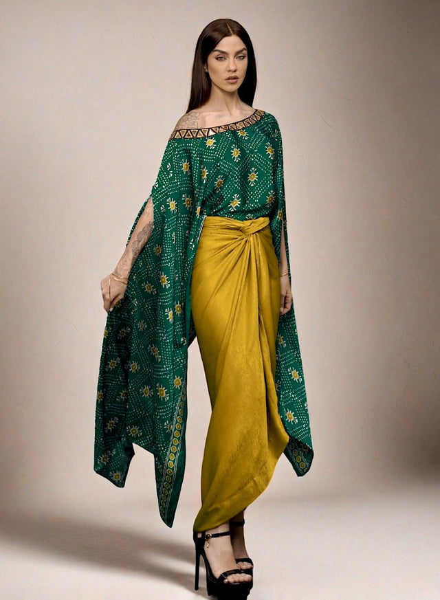 Naqsh drape set (G) - Two-Piece Set - Mizyana