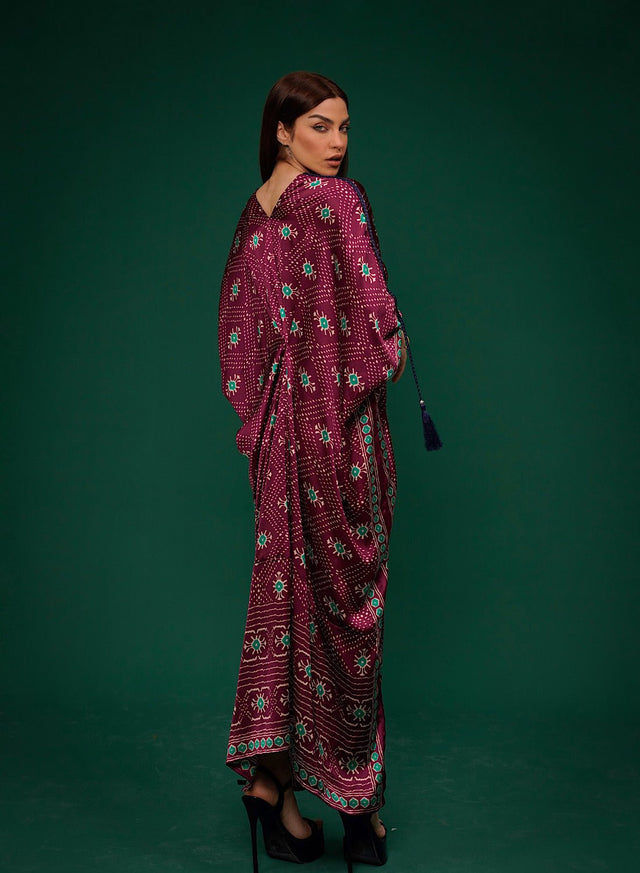 Naqsh kaftan (purple) - Kaftan - Mizyana