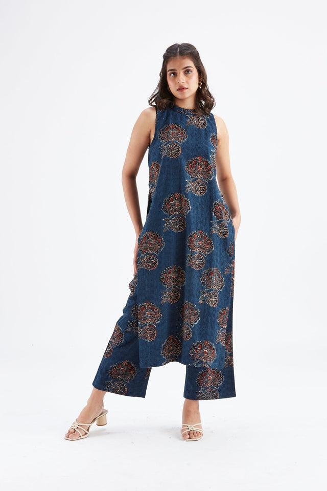 Nava Indigo kurta set - Two-Piece Set - Mizyana