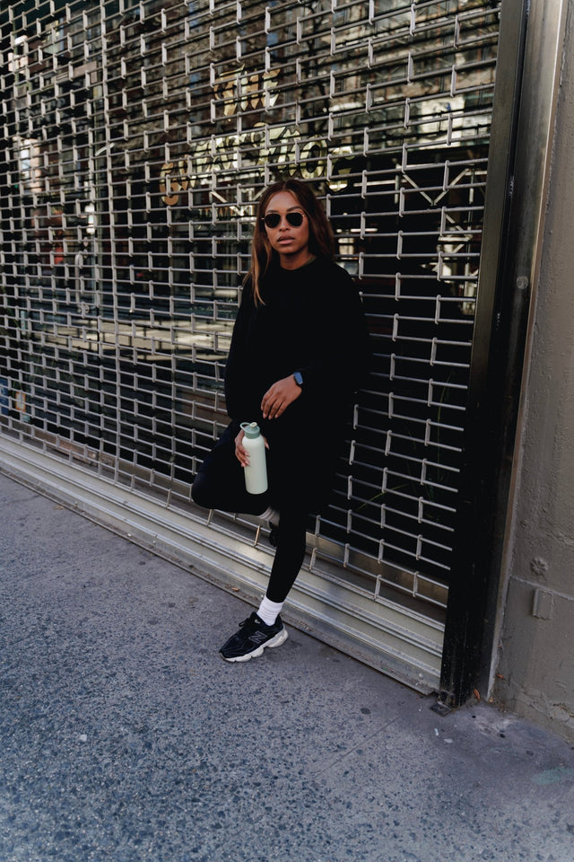 Nina Sweater dress - Black - Dress - Mizyana