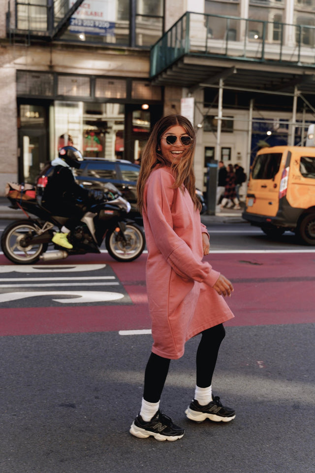 Nina Sweater dress - Rose - Dress - Mizyana