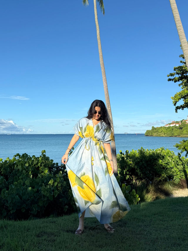 Nirvana Dress in Limoncello Print - Dress - Mizyana