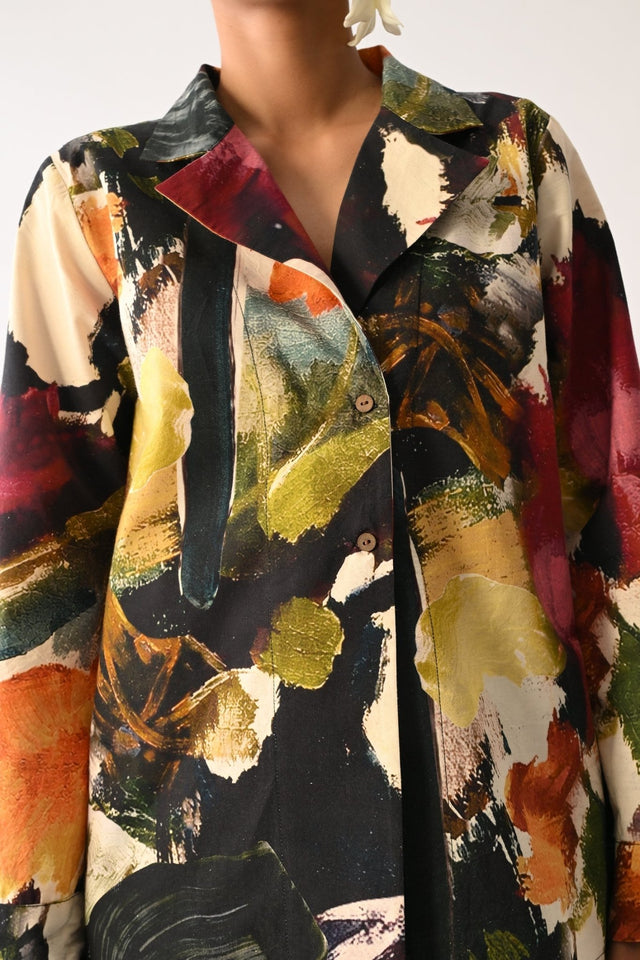 Noir Cuban Shirt - Shirt - Mizyana